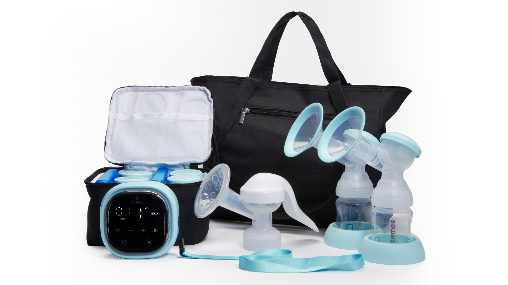Zomee Z2 Complete Travel Bundle Pack - Zomee Breast Pumps