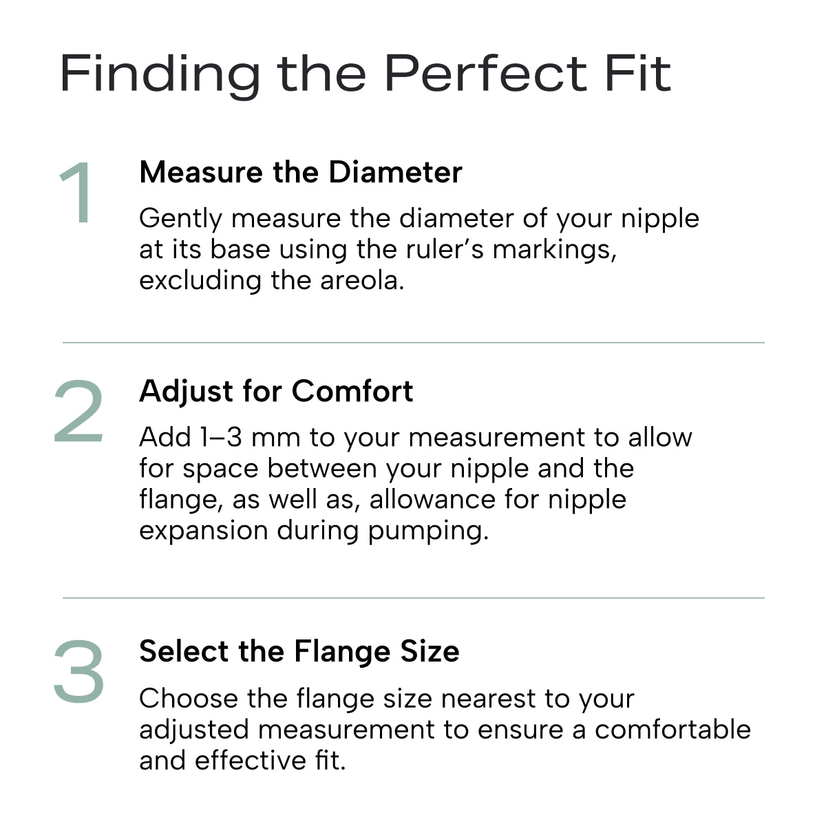 Infographic on how to find the perfect flange size