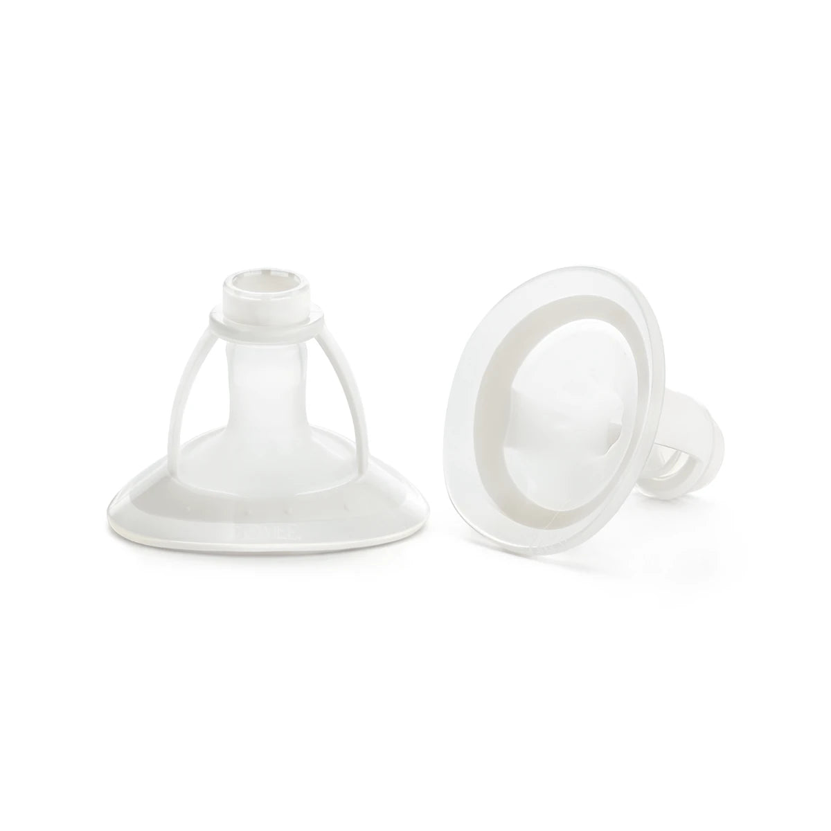 Two of the Mother’s Nature H1 Breast Pump Flanges