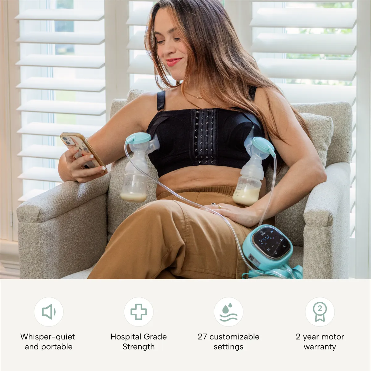 Zomee Z2 Double Electric Breast Pump - Zomee Breast Pumps
