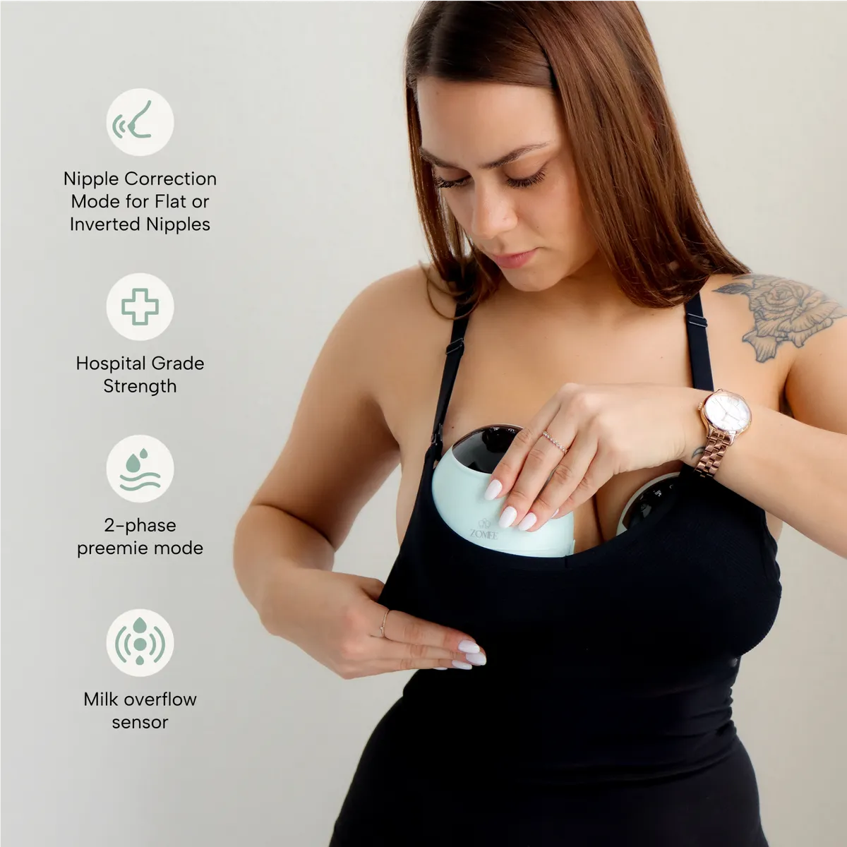 Zomee Fit Wearable Hands Free Breast Pump - Zomee Breast Pumps