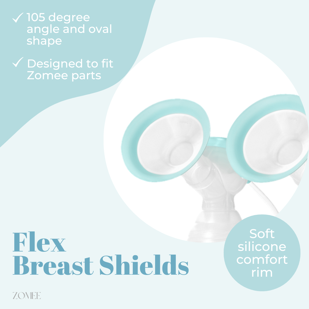 Flex Breast Shields (Set of 2) - Zomee Breast Pumps