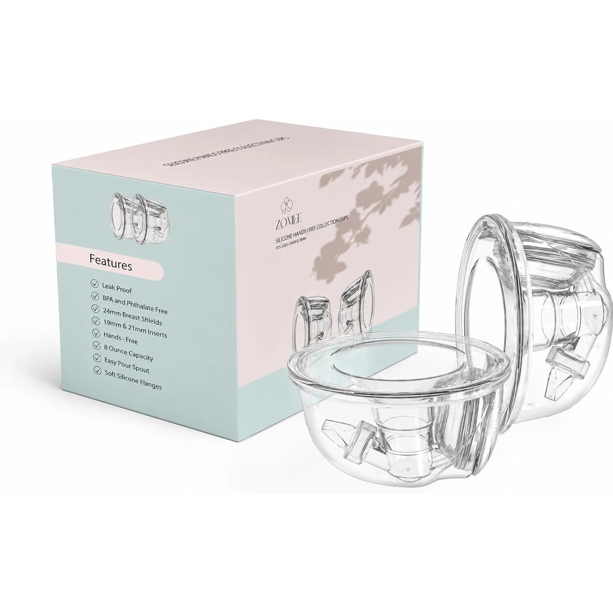 Zomee Hands-Free Collection Cups