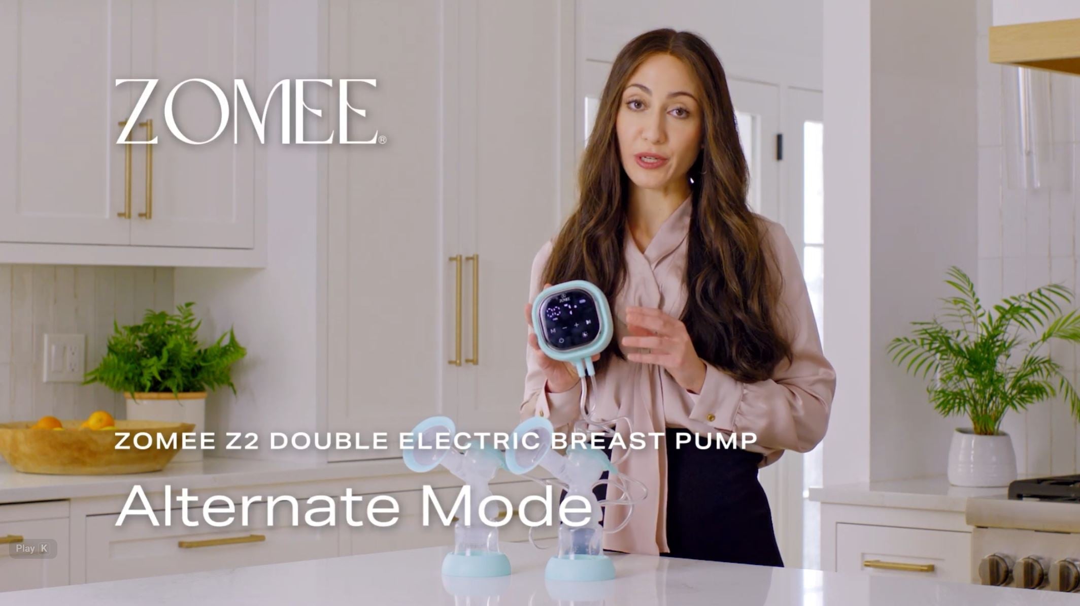 Zomee Z2 Double Electric Breast Pump: Alternate Mode