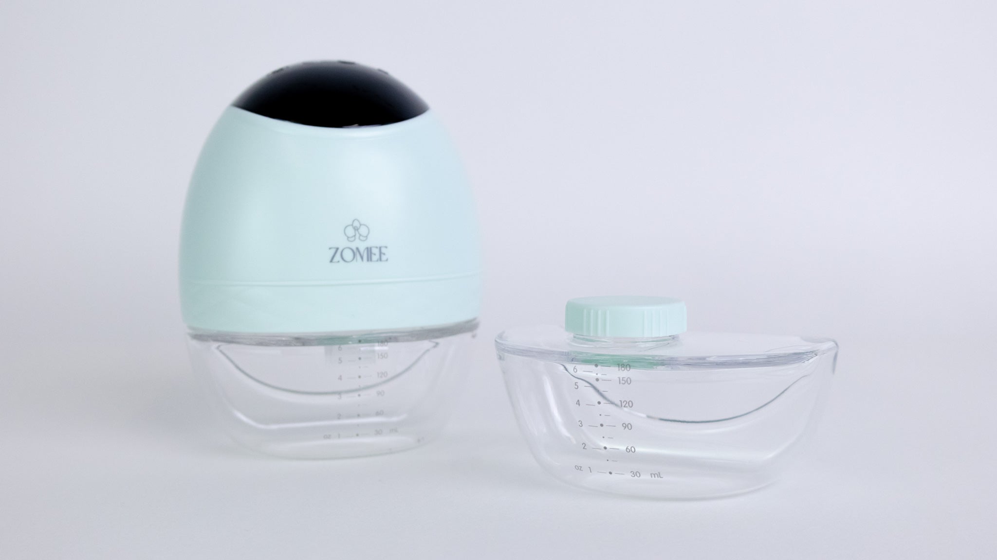 Updated Fit Collection Container with Lid - Zomee Breast Pumps