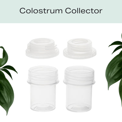 Two colostrum collector bottles