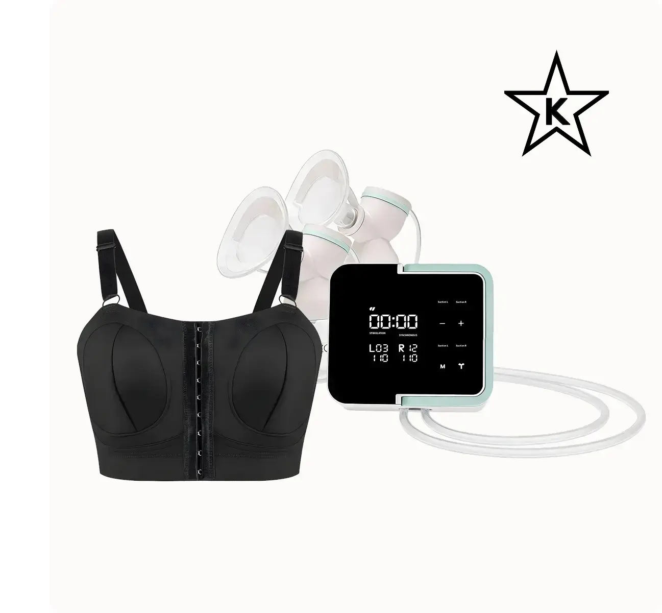 Star-K Shabbat Mode Mother's Nature H1 Breast Pump with 2-in-1 Pumping Bra