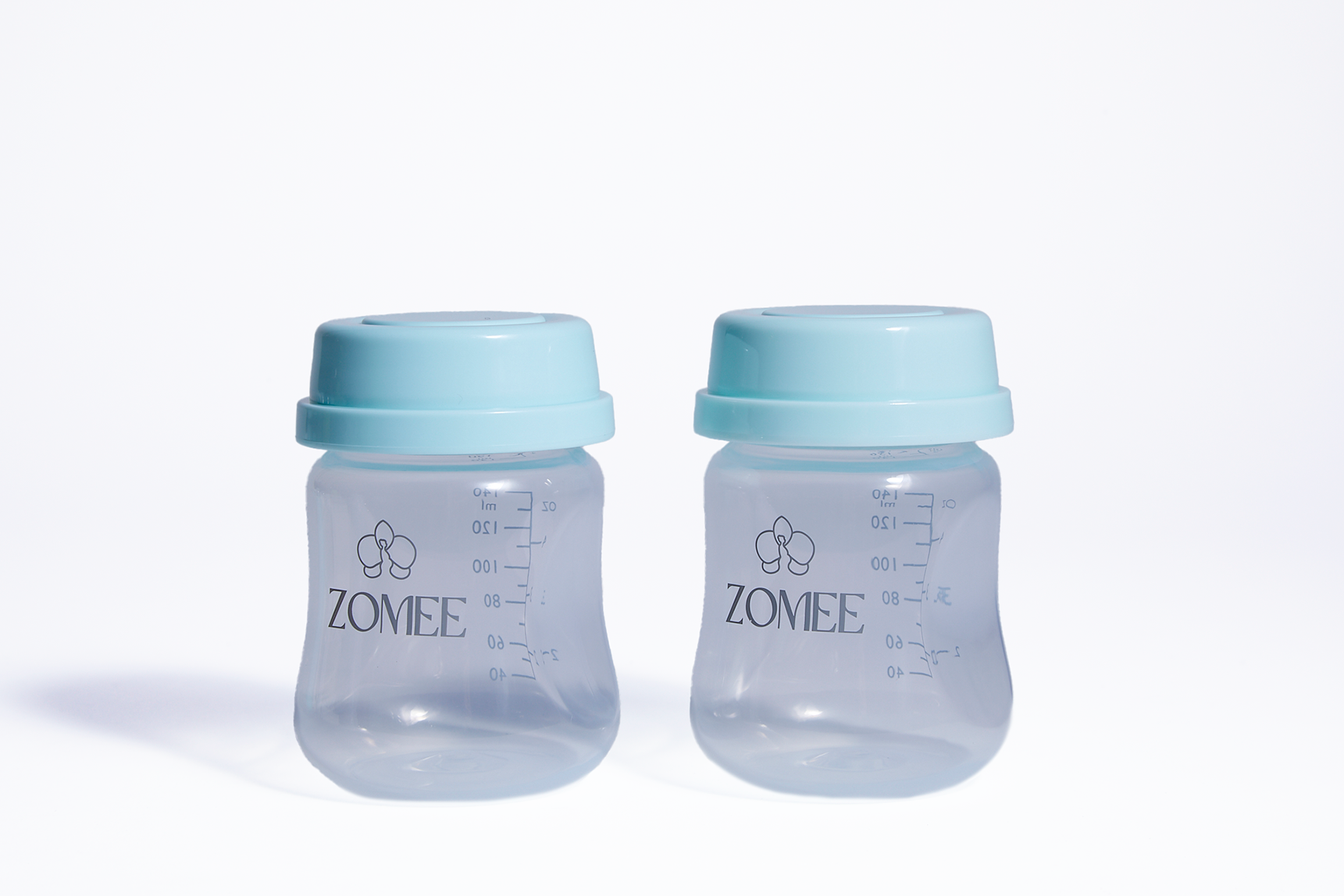 زجاجات التخزين (مجموعة من 2) - مضخات الثدي Zomee