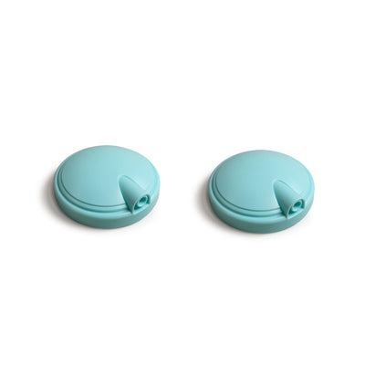 Angled overview of the green Zomee Z2 BPA-free diaphragm cover cap set