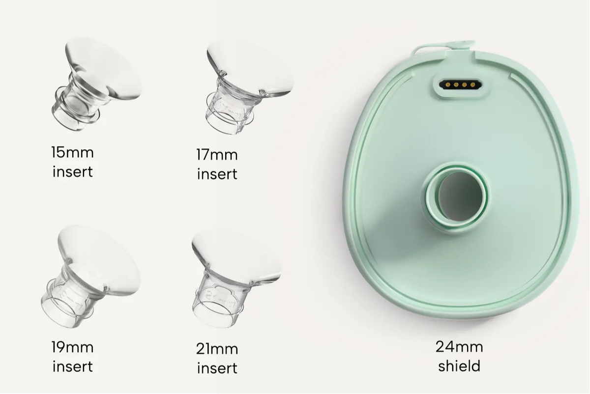 breast pump flange sizes and shield size