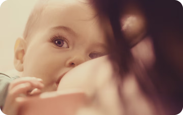 baby being breast fed