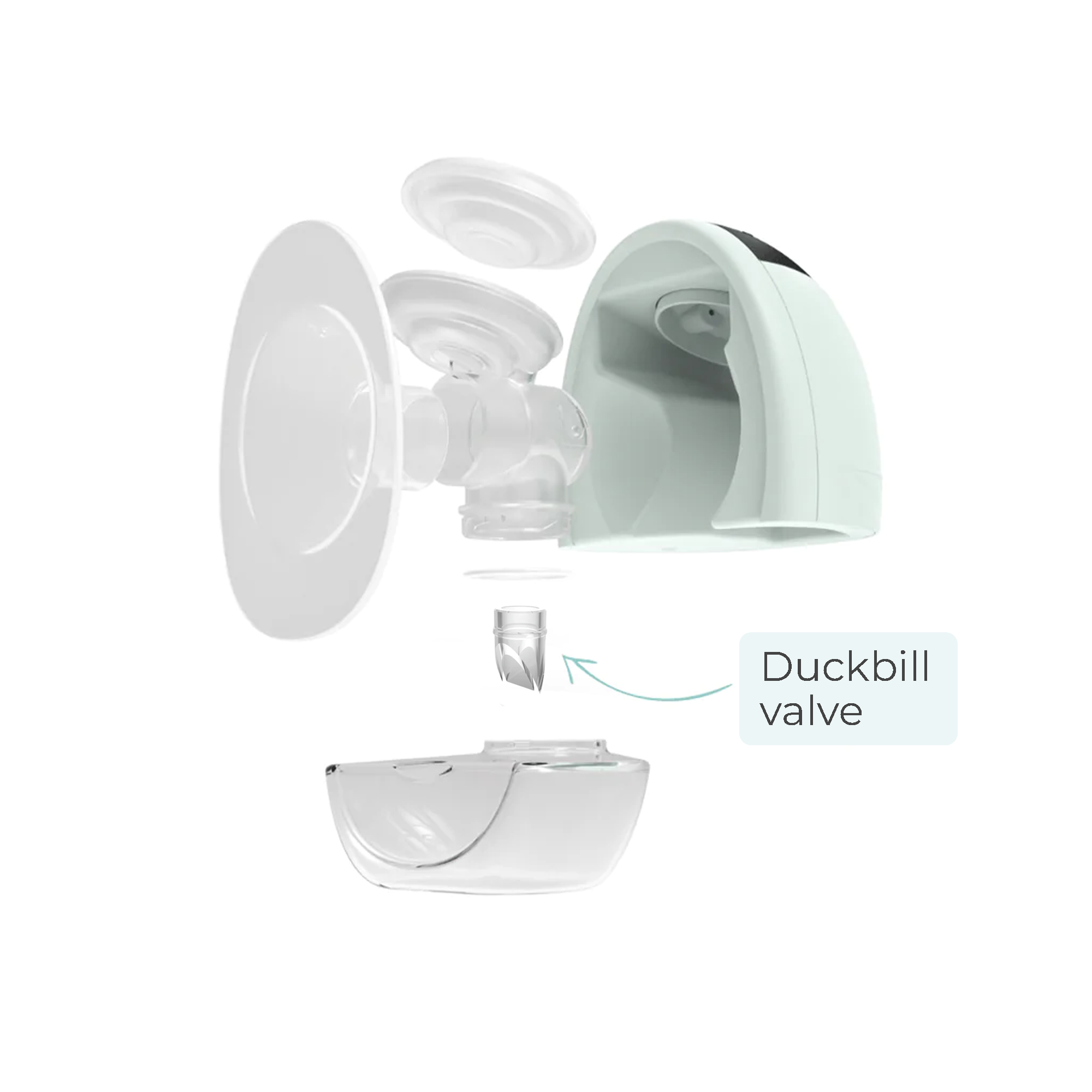 Fit Duckbill Valves - סט של 2 - Zomee Breast Pumps