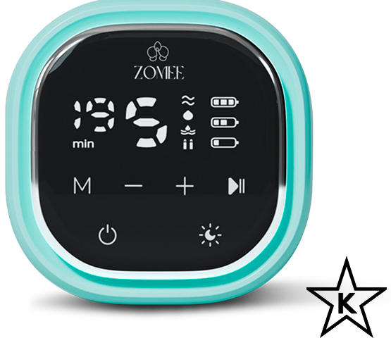 Font facing view of the Zomee Z2 Breast Pump Motor