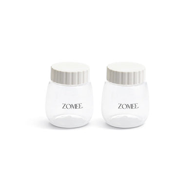 Two of the Mother’s Nature H1 Breast Pump Bottle and Storage Lids