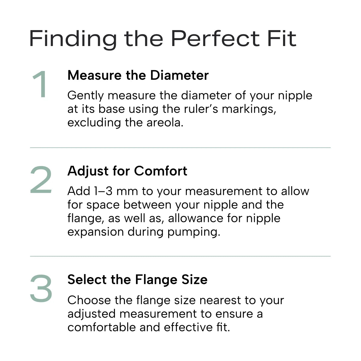 Infographic on how to find the perfect fit for your flange size