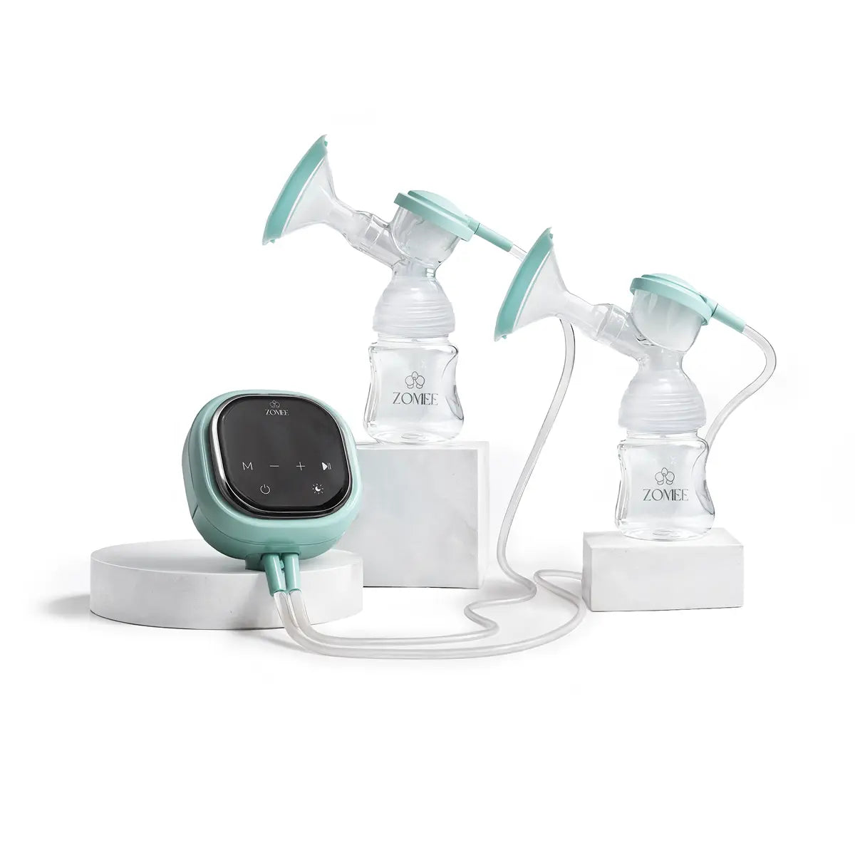 Zomee Z2 Double Electric Breast Pump with collection cups