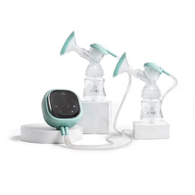 Zomee Z2 Double Electric Breast Pump with collection cups