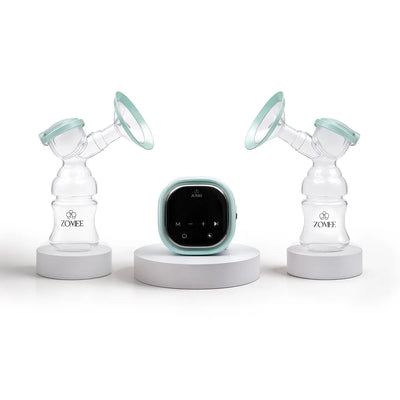 Zomee Z2 Double Electric Breast Pump with collection cups