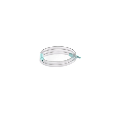 Overhead angle of the Zomee Z2 BPA-free flexible breast pump tube