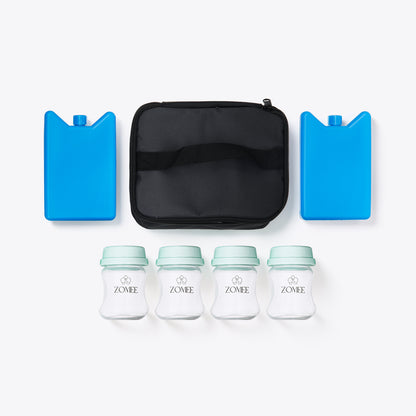 Packable Breast Milk Cooler and Storage Bottles - Zomee Breast Pumps