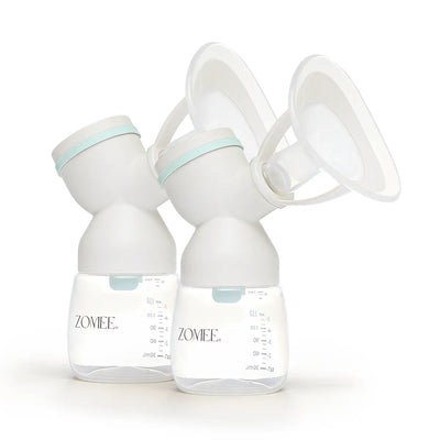 a pair of two mothers nature replacement breast shields side by side 