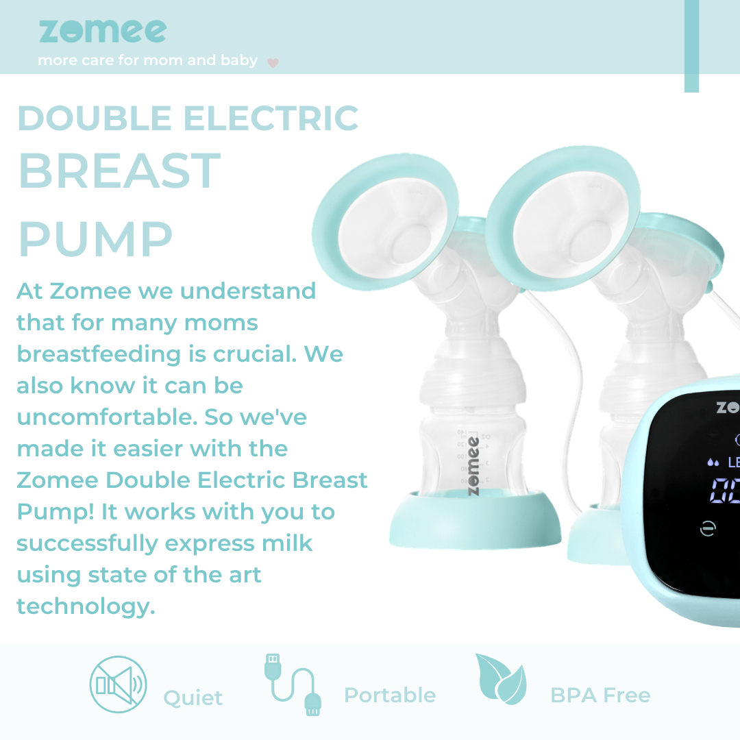 Z1 משאבת שד חשמלית כפולה נטענת - Zomee Breast Pumps