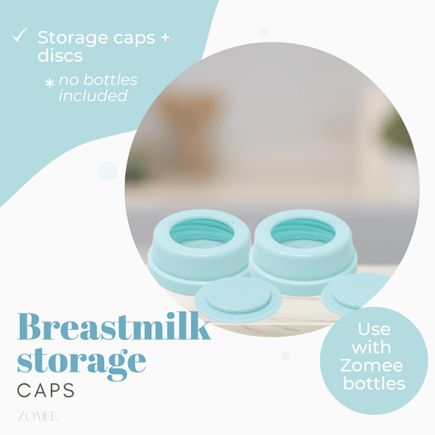 Bottle Cap Covers Set of 2 - Zomee Breast Pumps