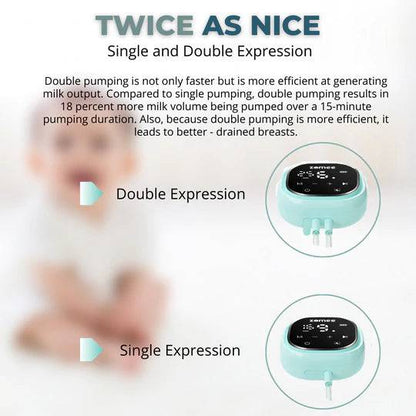 Z2 Pump &  Silicone Hands Free Collection Cups Bundle - Zomee Breast Pumps