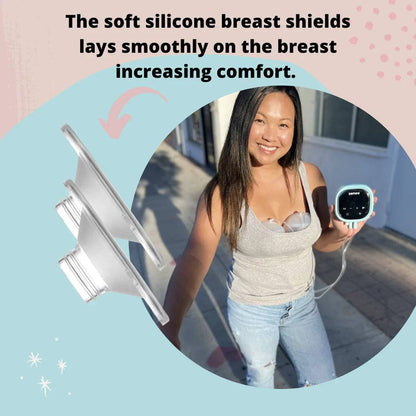 Z2 Pump &  Silicone Hands Free Collection Cups Bundle - Zomee Breast Pumps