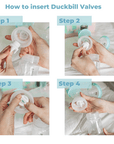 Duckbill Valves (סט של 2) - Zomee Breast Pumps